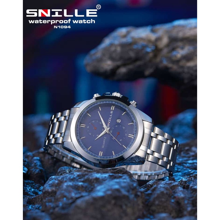 Jam Tangan Pria SNILLE Jam Rantai Sport Anti Air High Quality