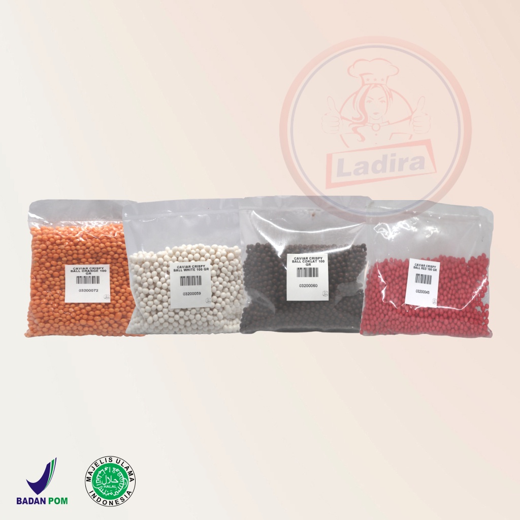 

CAVIAR CRISPY BALL ORANGE, RED, WHITE, COKLAT 100 GR