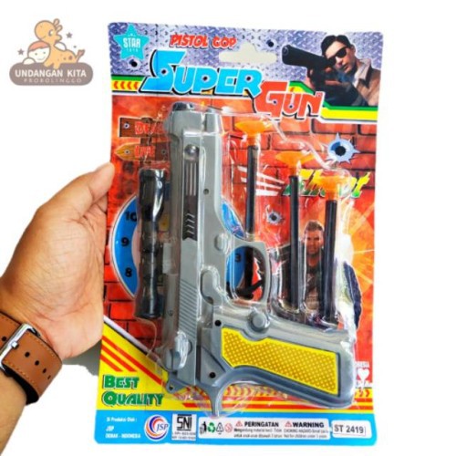 Mainan Pistol Cop Super Gun mainan Anak