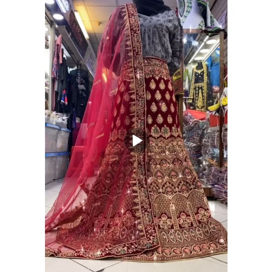 LEHENGGA INDIA II  BRDAL WEDDING II GAUN PENGANTIN BOLLYWOOD