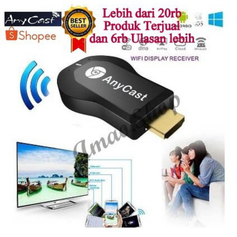 Anycast Dongle HDMI Wireless Wifi / M2 Plus / M4 / Miracast / Ezcast