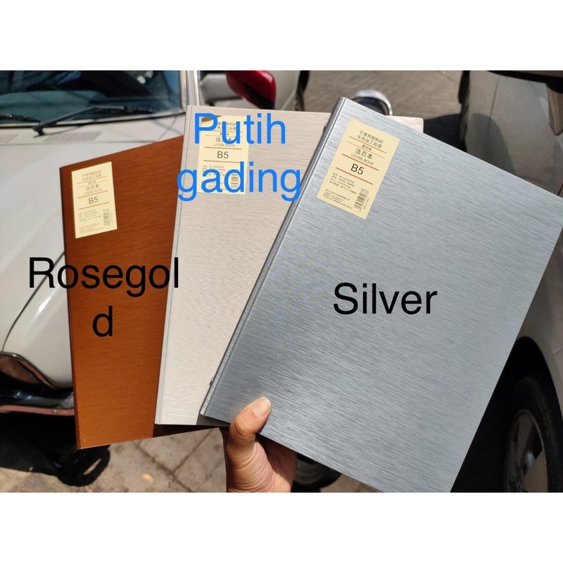 

map binder looseleaf b5 wengu metalic tebal ada 3 warna wengu plus isi 60 lembar