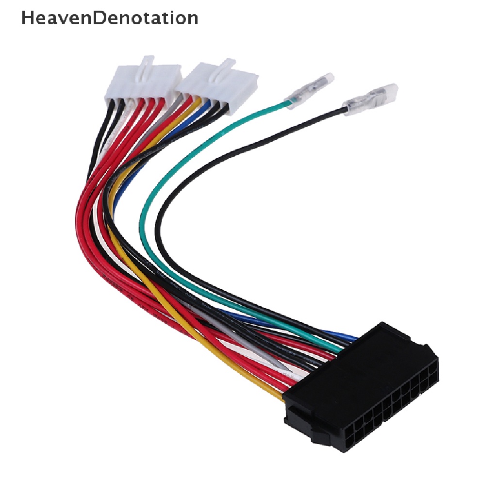 [HeavenDenotation] 20P ATX To 2 Port 6Pin AT PSU Converter Power Cable For Computer 286 386 486 586