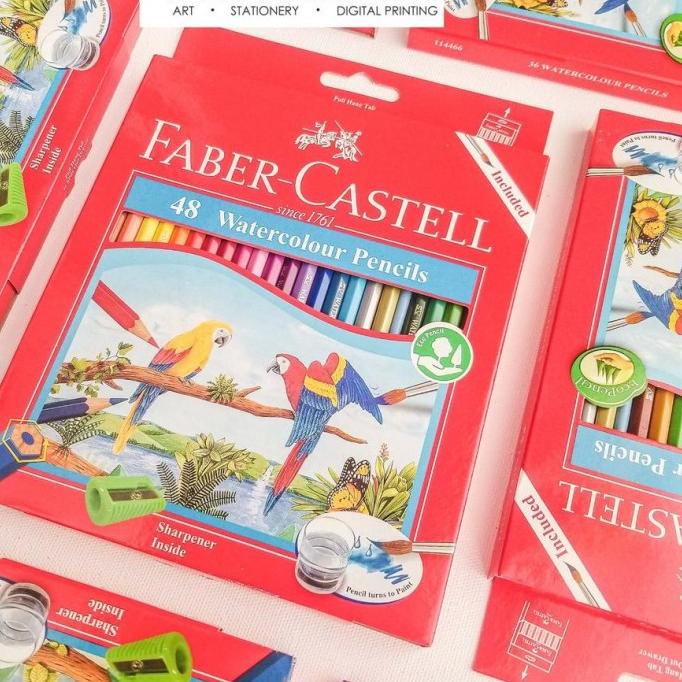 

TERBAGUS PENSIL WARNA FABER CASTELL WATERCOLOR 48 WARNA YHJTY54654