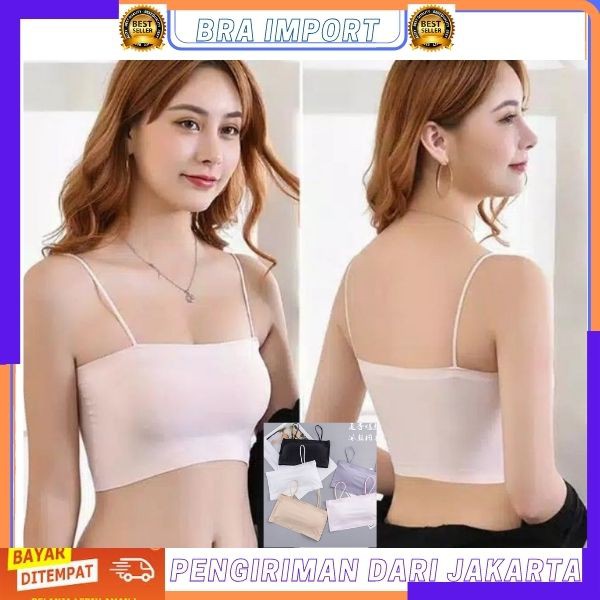 Bra Import 【Bra-015】Bra Wanita Model Seamless Bahan Ice Silk BH Fashion Korea Sexy Cantik Import