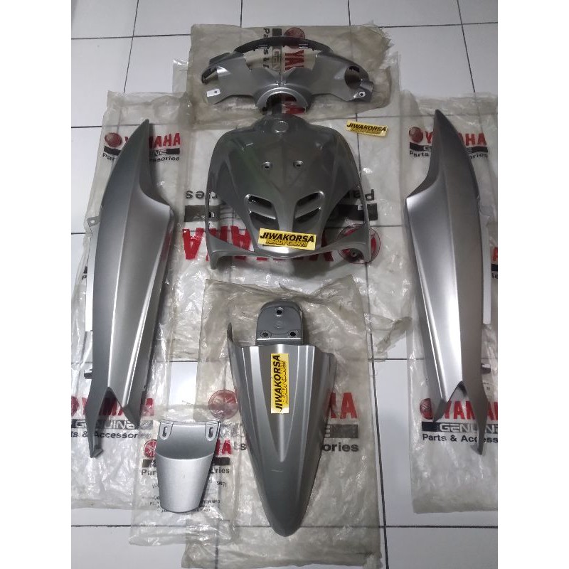 Cover body bodi fullset full set yamaha mio sporty old lama silver silper original