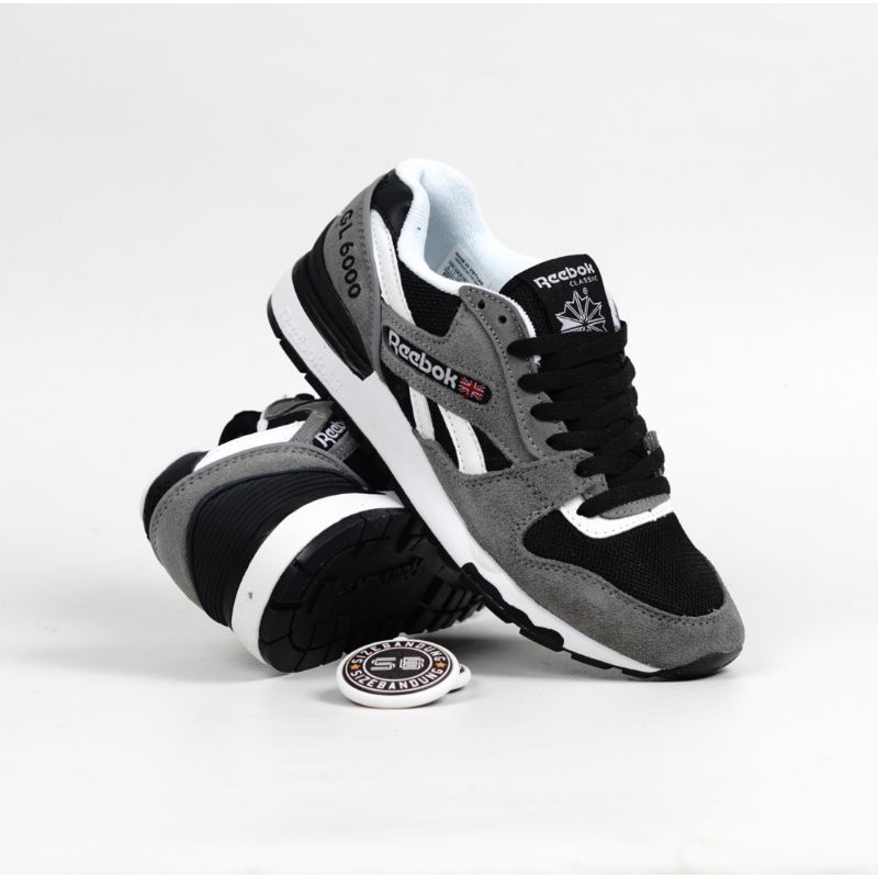 Sepatu Reebok GL6000 Grey Black White