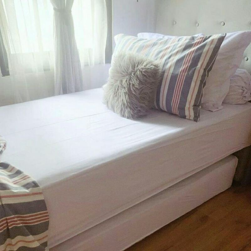 Sprei Sorong |Sprei 2in1 Polos  Katun Premium | Sprei Polos Custom