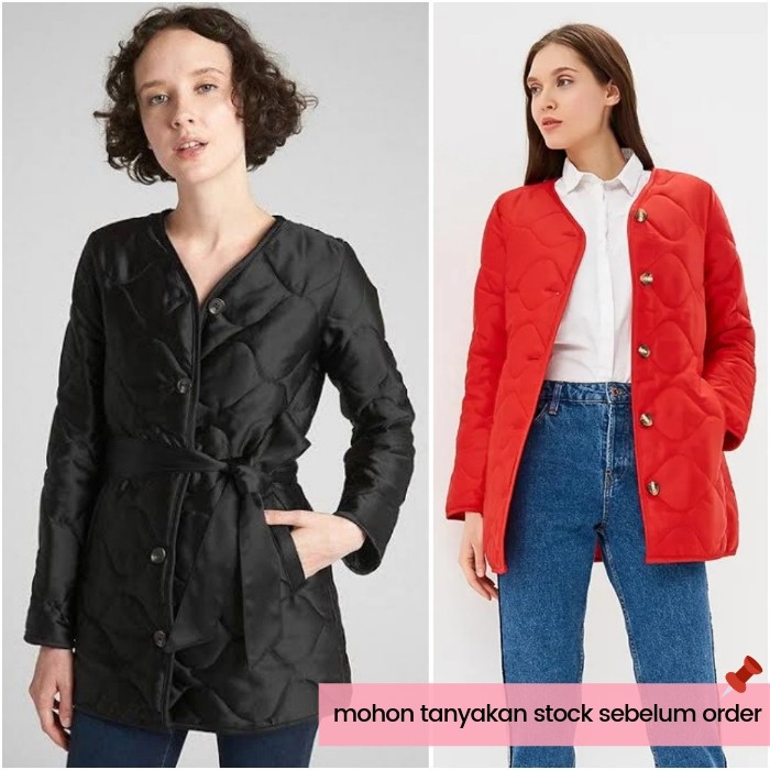 OUTER GAP QUILTED COAT JACKET PAKAIAN WANITA BRANDED MURAH