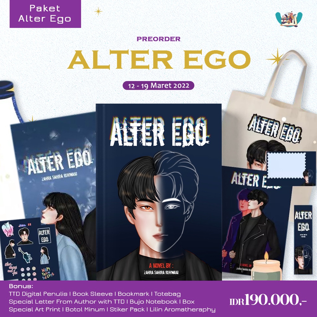 Ready  Novel Alter Ego Penulis: Zahra Sahira Ruhwani a.k.a rajaesiesta-PAKET ALTER EGO