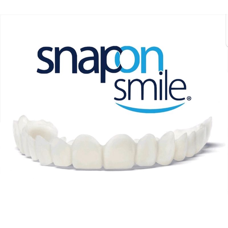 Snap On Smile Gigi Palsu 1 Set Atas Bawah 100% Original / Gigi Palsu Silikon / Gigi Palsu Instan / Snap On Smile Veneers / Gigi Palsu Lepas Pasang / Gigi Palsu Sepasang