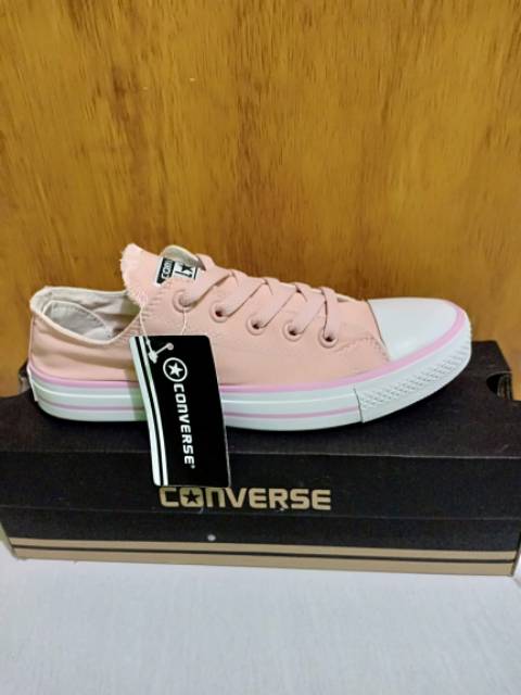 Sepatu converse allstar lis pink+box