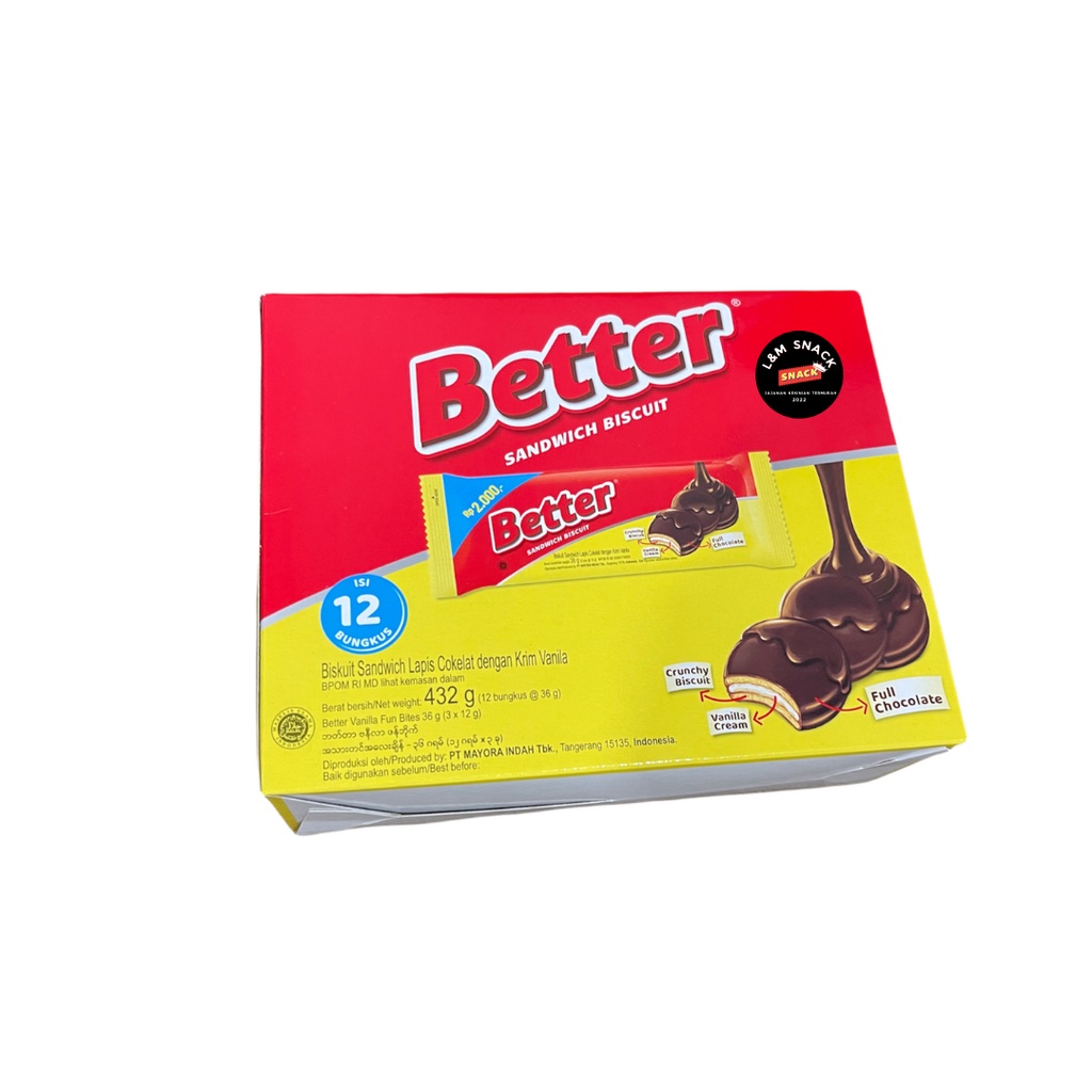 Jual Roma Better 2000 Biskuit Cokelat Box isi 12 pcs 36gr Shopee
