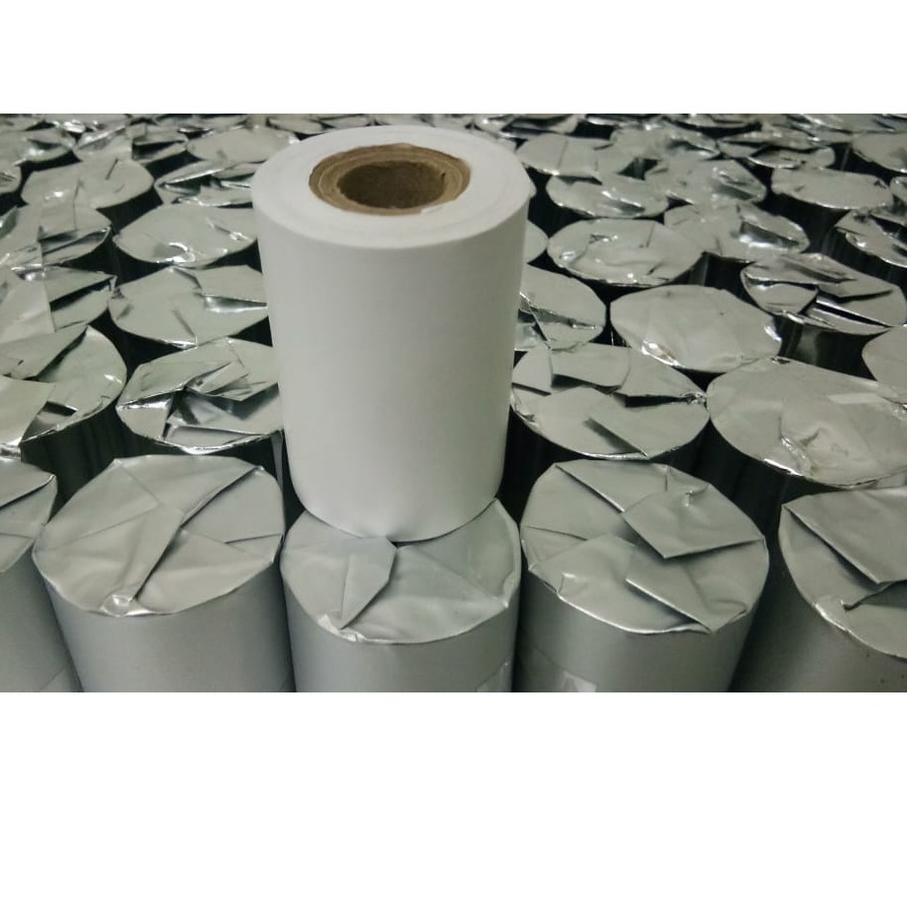 

QZE KERTAS STRUK THERMAL PAPER ROLL/ KERTAS MOBILE PRINTER 57x4 / 58x4mm isi 5 Roll ✅