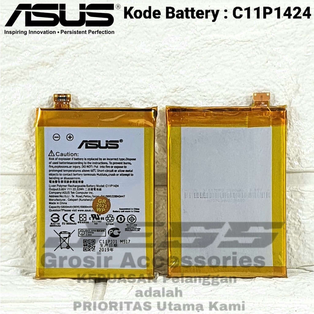 Baterai ASUS Zenfone 2 5.5&quot; ZE550ML Z008D Z008C Z008B ZE551ML Z00AD Z00ADB Z00A KD-103509 Battery Original C11p1424