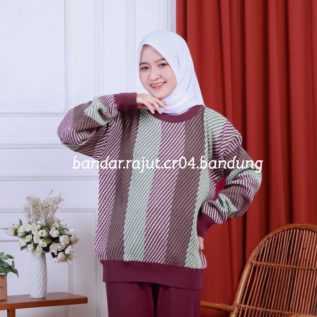 SWEATER RAJUT MAYUMI ONE SET OVERSIZE BRANDED 7 GATE