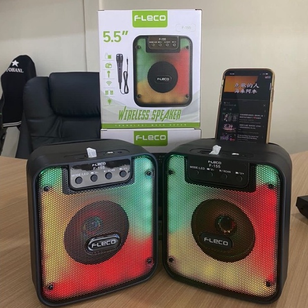 [PROMO HEBOH]SPEAKER BLUETOOTH PORTABLE FLECO F-155 RADIO FM/MEMORI/MP3 EXTRA BASS