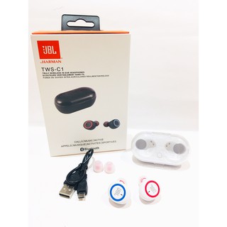 HC C1 TWS JBL VERSI 5.0 HEADSET BLUETOOTH / TRUE WIRELESS