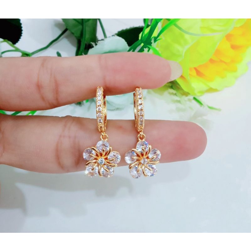 ANTING JEPIT PERMATA FULL MOTIF VARIAN TITANIUM