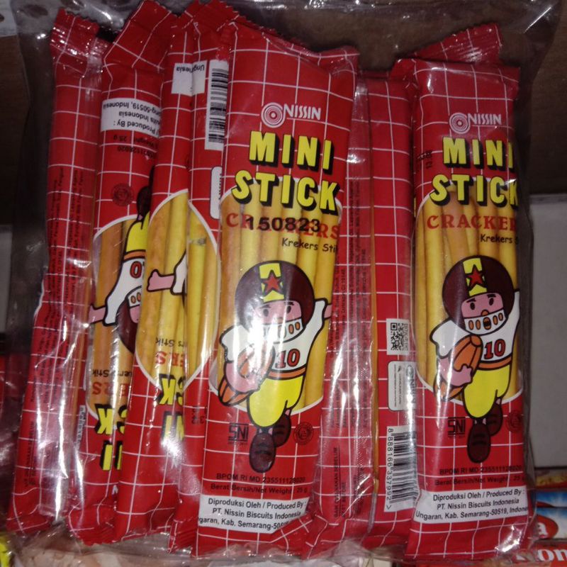 

Mini stik crackers nissin 1 pack isi 10 bungkus