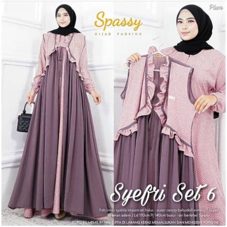 bajugamis gamis wanita syefri set 6