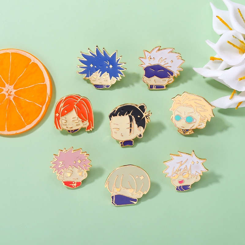 Bros Pin Desain Kartun Anime Jujutsu Kaisen Untuk Aksesoris Pakaian