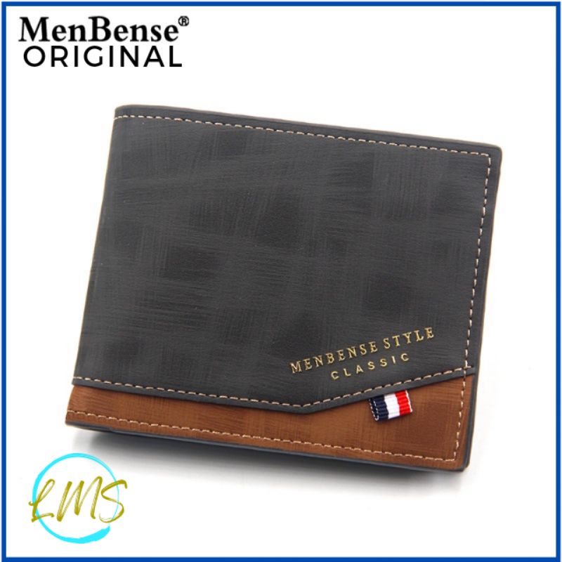 [Lms] Dompet Lipat Kulit Pria Branded MENBENSE ORIGINAL