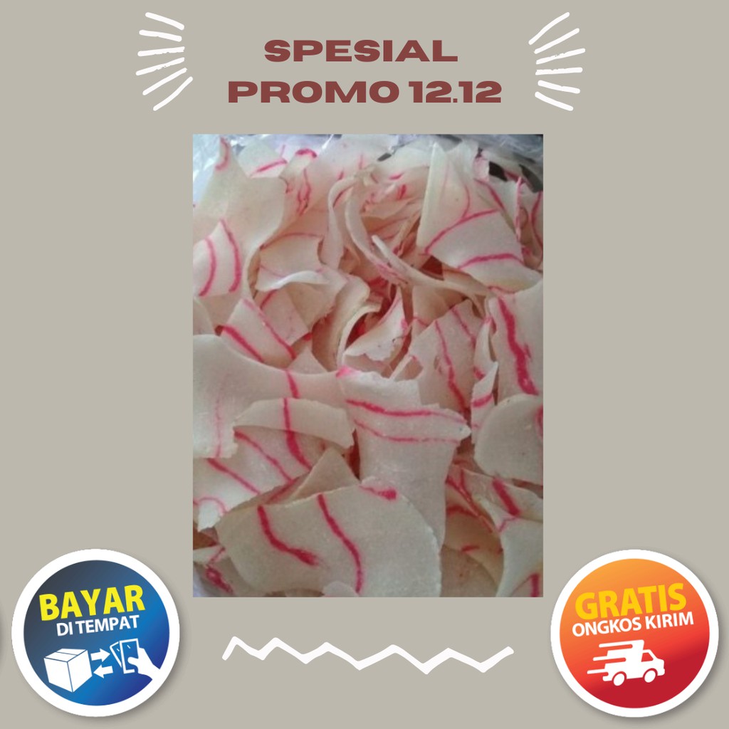 

Kerupuk Singkong Karag Mentah 800 Gram - Kerupuk Singkong Karag Putih Asli Cilacap