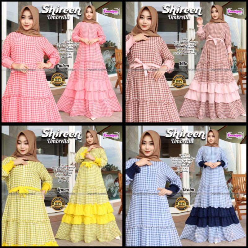 GAMIS KOTAK REMPEL DEPAN BAHAN CERUTY BABYDOLL PREMIUM
