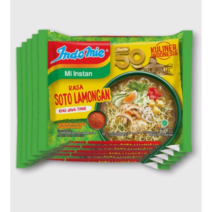 Jual Mi Instan Indomie Rasa Soto Lamongan Khas Jawa Timur 90g Shopee