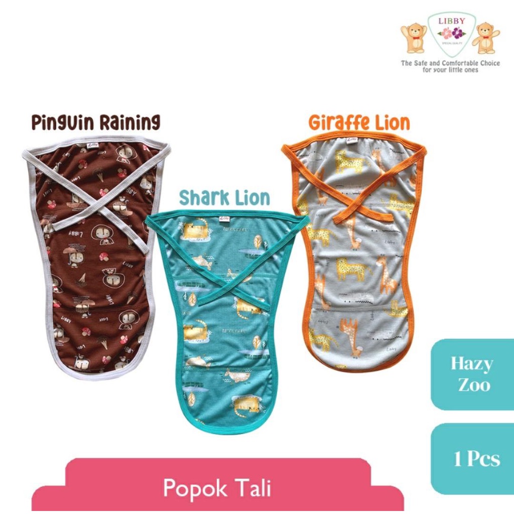 LIBBY SETELAN BAYI MOTIF HAZY ZOO / SETELAN BAYI DAN ANAK