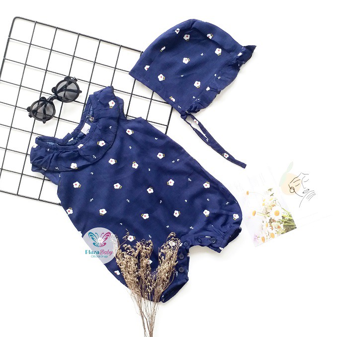 Plazababyku MX ROMPER LILIE setelan bayi motif bunga yang lucu free bonnet PART2