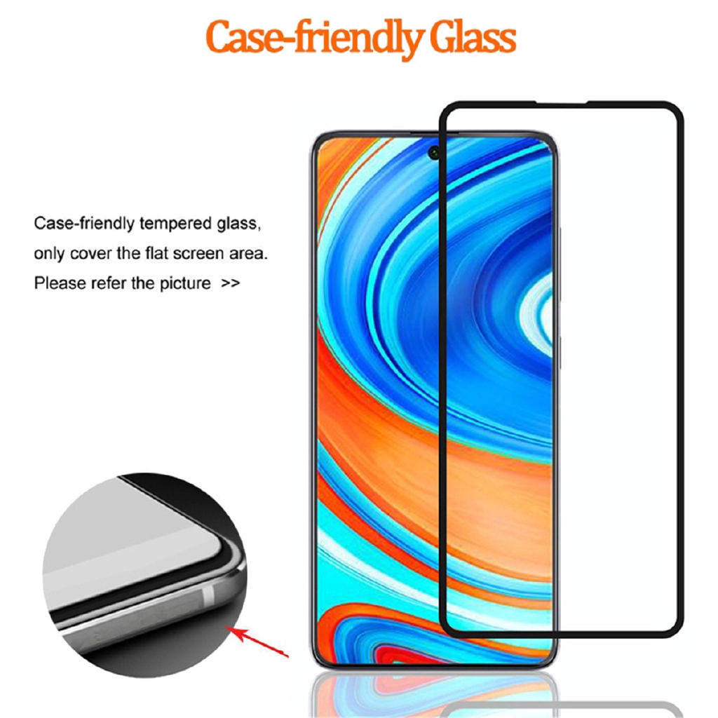 3in1 Pelindung Layar Tempered Glass+Lensa Film Karbon Fiber Untuk Xiaomi Redmi 9A 9C Note 9 Note 9 Pro Note 8 Pro Note 9s