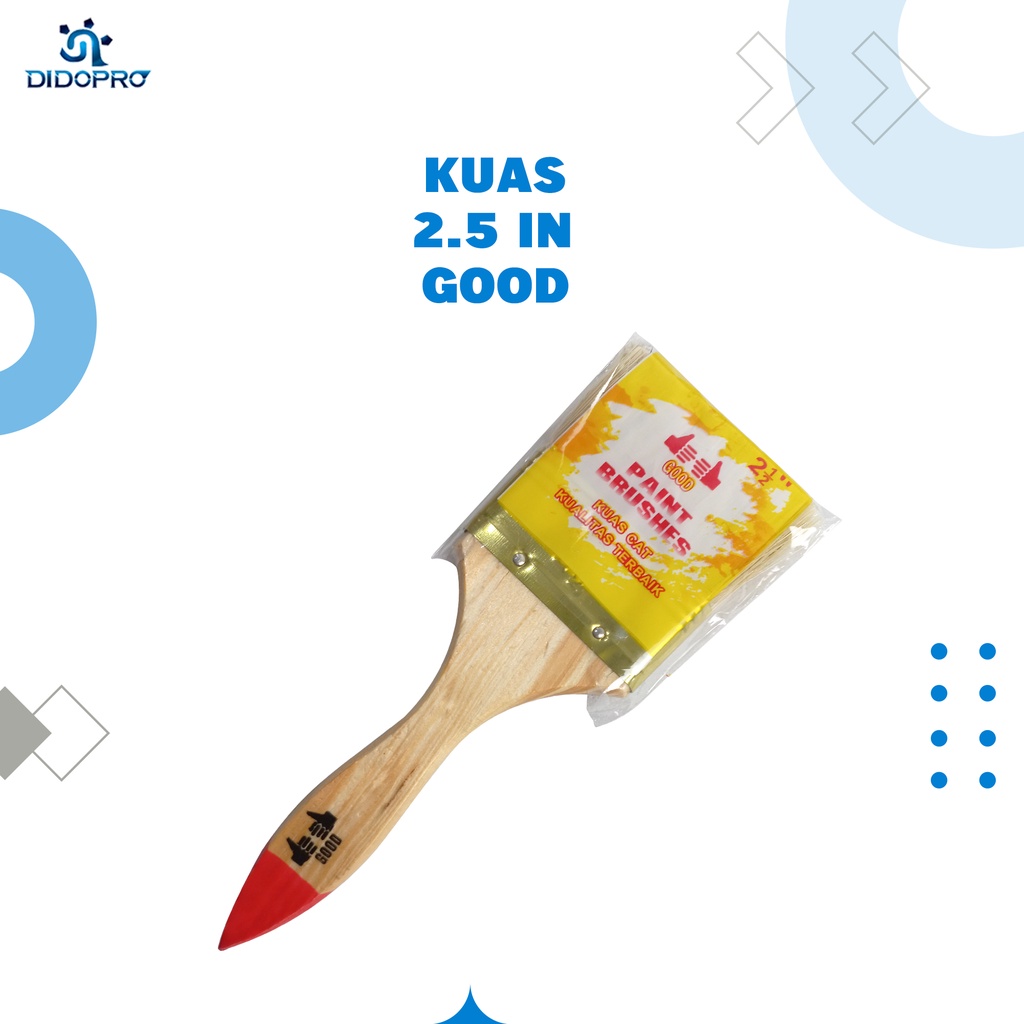 KUAS CAT 2.5 INCH GAGANG KAYU GOOD/ PAINT BRUSH 2.5&quot; GOOD