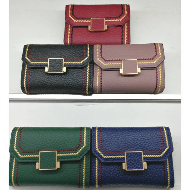 Dompet kartu kulit asli bordir / tempat kartu