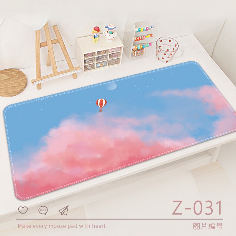 Mouse Pad Ukuran 80cm / 30cm / 0.3cm Tebal Untuk Meja Komputer