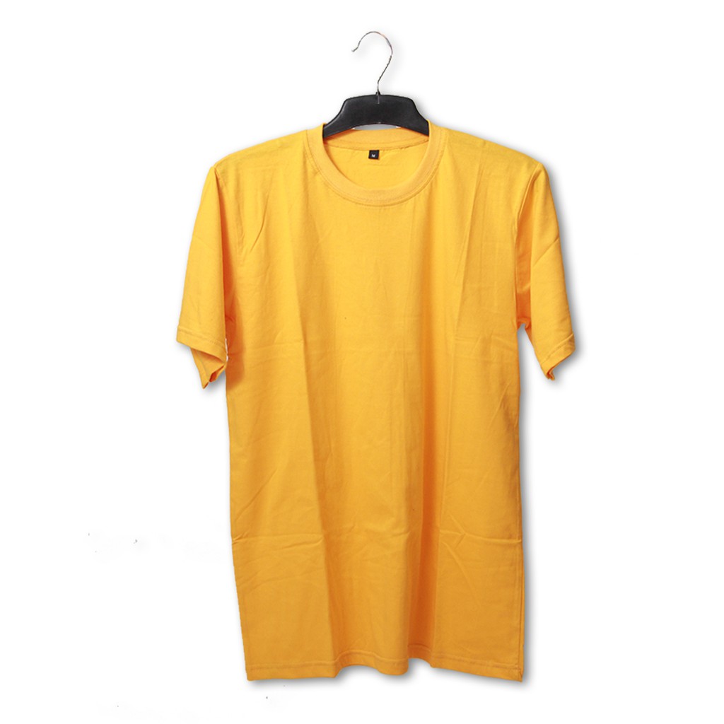 Kaos Polos | Kaos Pendek | Kaos Kuning | Mustard Daily Basic Mustard Shirt
