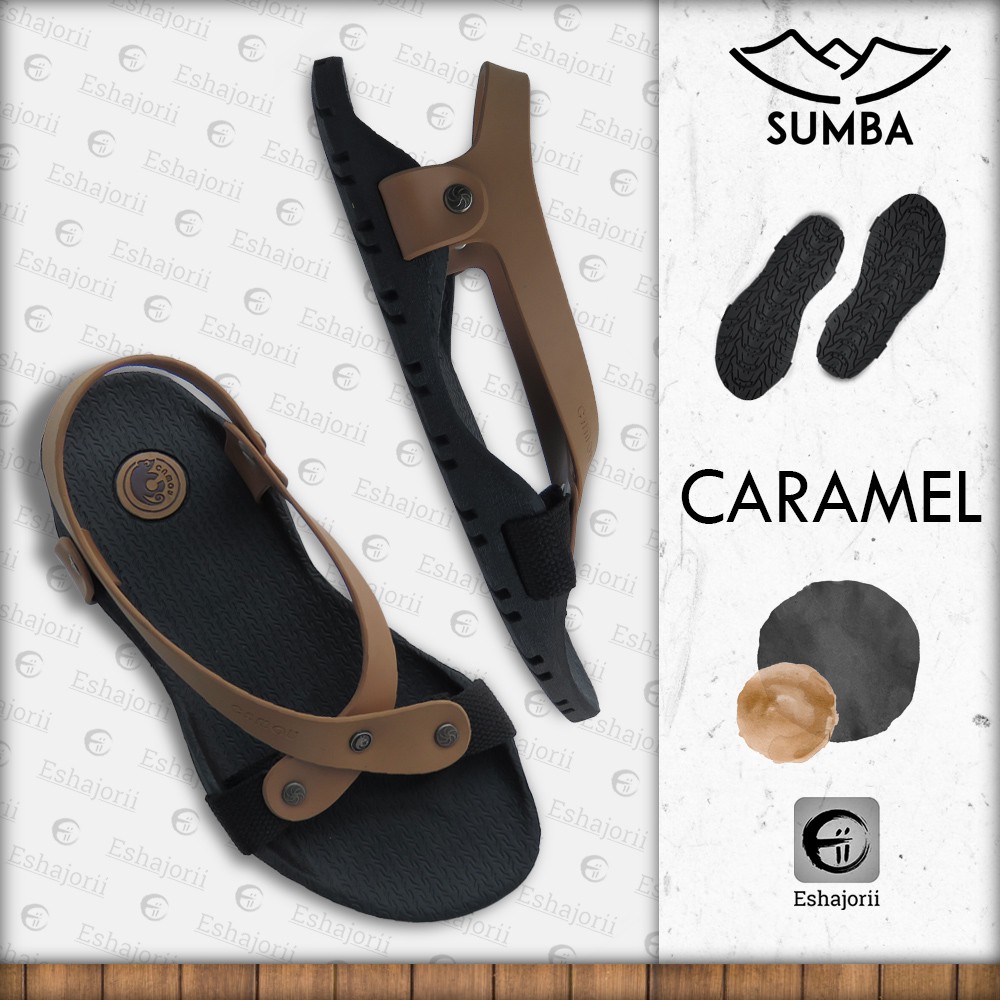 NEW - CAMOU - Sumba Caramel - Sandal Gunung Perempuan Anti Slip