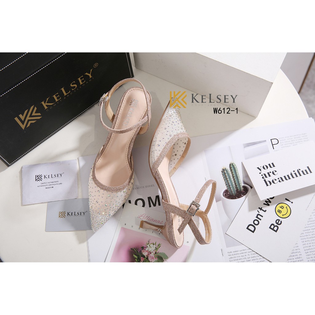 RESTOCK KELSEY SEQUIN GLITTER W612-1 Hells.7.cm Ada Sertifikat Merek Kelsey di Jamin