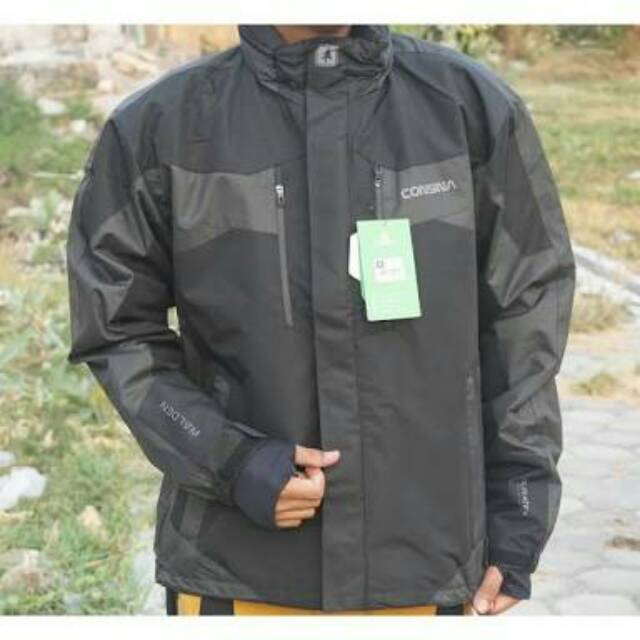 Jaket gunung Consina XL waterproof walden black