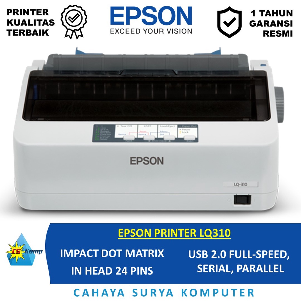 Jual Epson Printer Lq310 Impact Dot Matrix Shopee Indonesia 1229