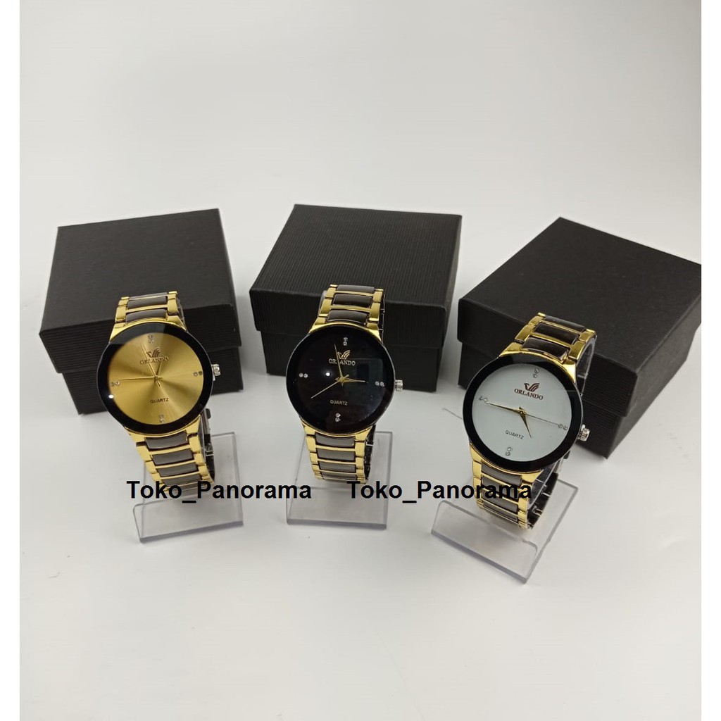 Jam Tangan Orlando Pria Elegan NEW OR Korea Fashion Mens Analog Orlando Kualitas Premium Watches Cowo