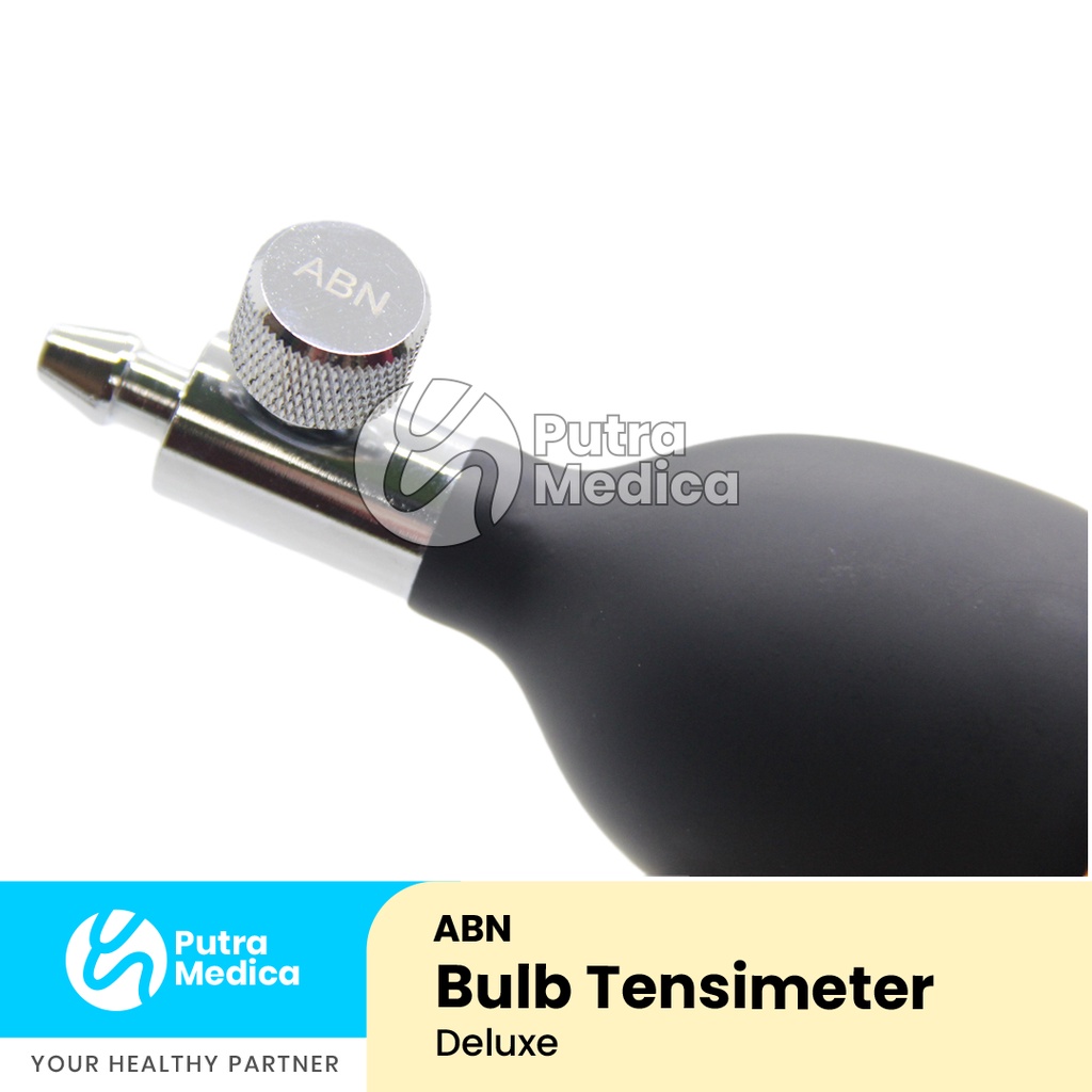 ABN Bola Tensimeter Aneroid Deluxe / Bulb / Balon Pompa Tensi Manual / Karet Alat Ukur Pengukur Tekanan Darah