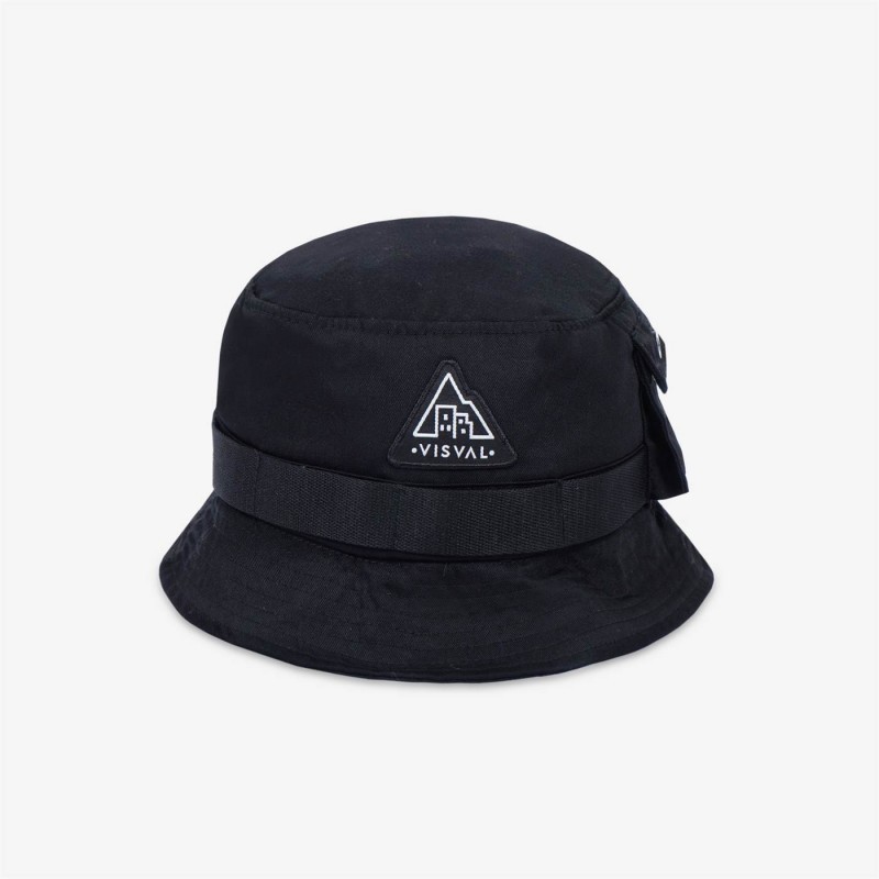 Valo Bucket Hat Black - Topi Bucket Hat Original Visval