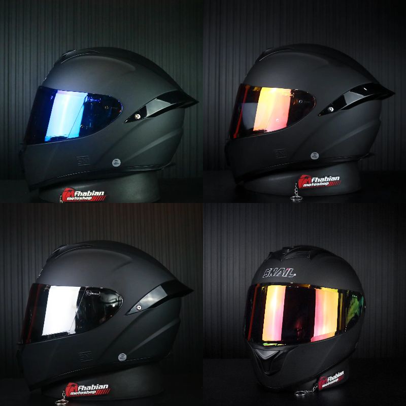 Helm Snail Ffs2 Black matt