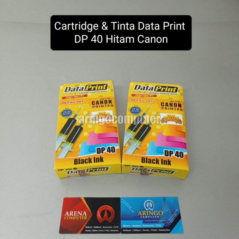 Cartridge &amp; Tinta Data Print DP 40 Hitam Canon