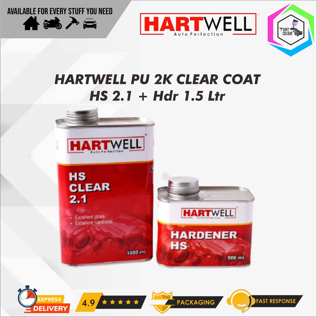 Clear Coat/Pernish PU 2K Hartwell HS 2.1 1,5L + Hardener