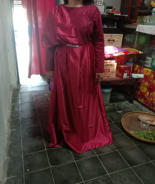 Gamis Brokat Cavlin // Pusat Kulakan Batik