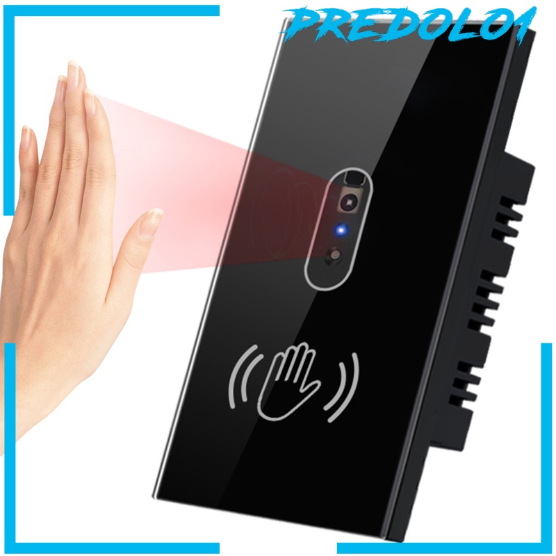 (Predolo1) Saklar Lampu Bahan Tempered Glass Dengan Sensor Inframerah 10 / 110v