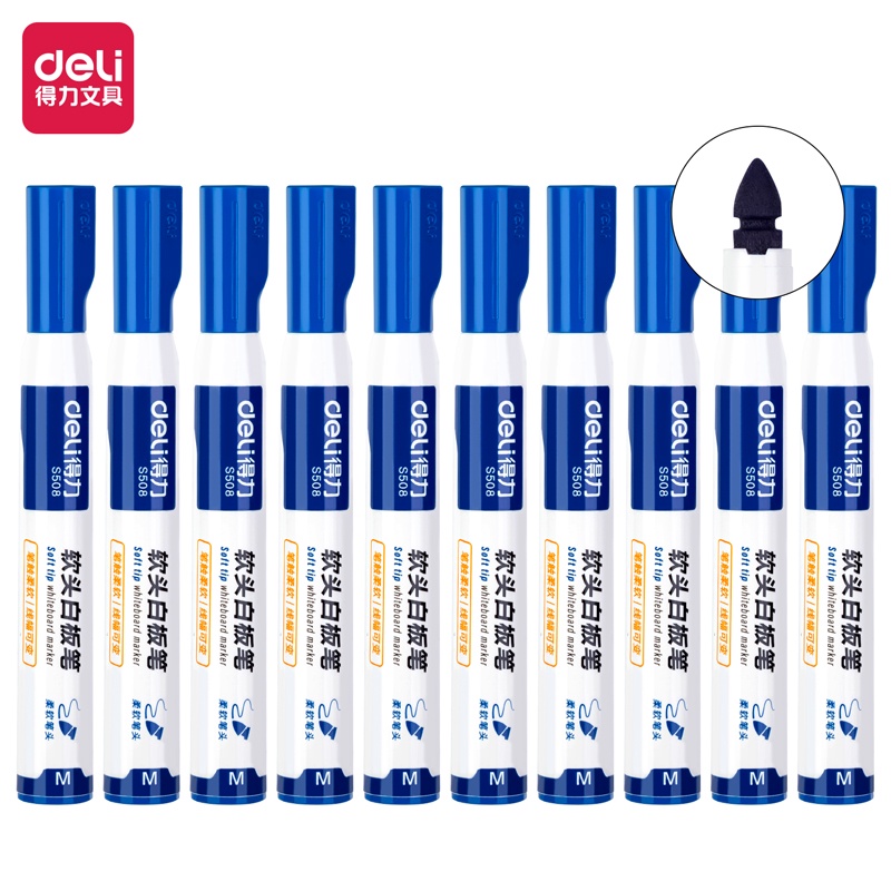 

Deli Whiteboard Marker / Spidol Papan Tulis dapat di hapus 1-3 mm Bisa di semua permukaan S508-X